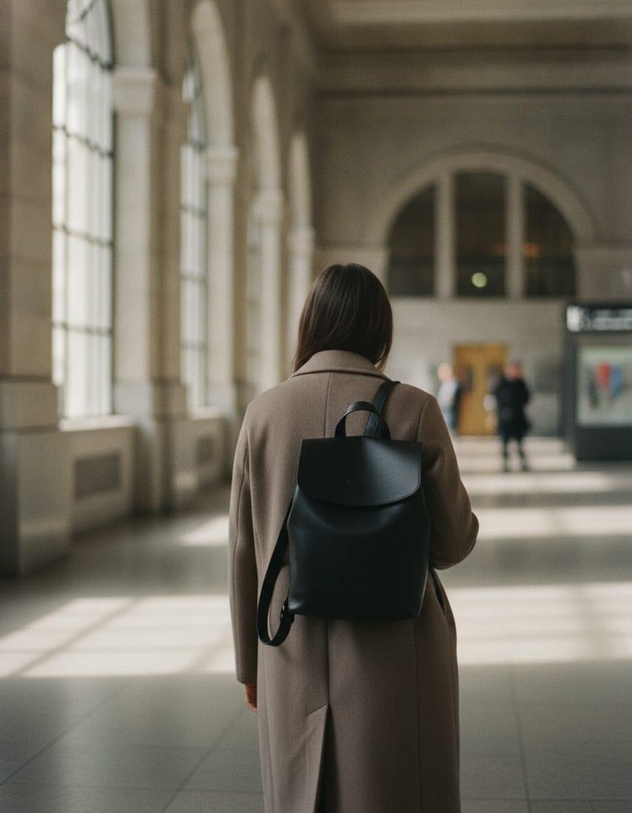 Cove Convertible Backpack photographed in use