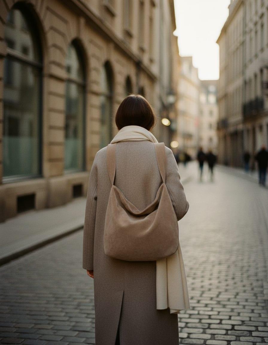 Ondine Slouch Hobo photographed in use