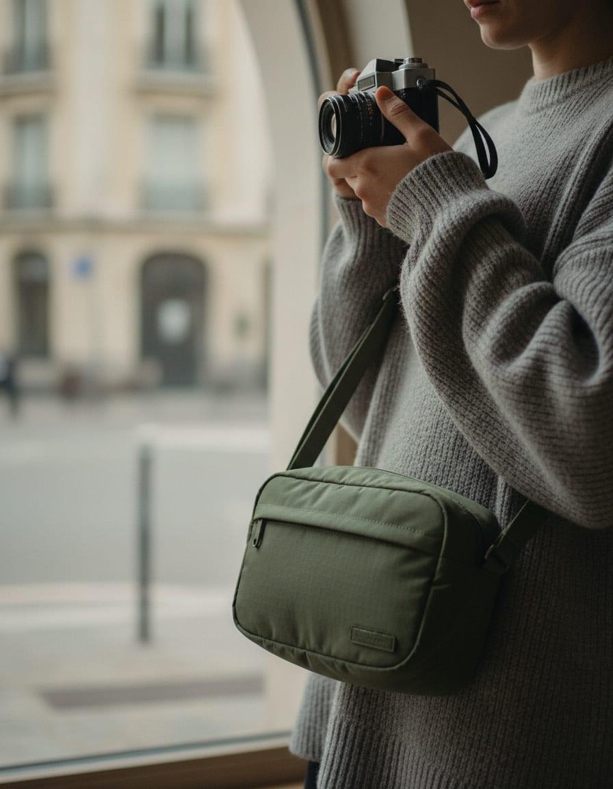 Orin Camera Bag photographed in use
